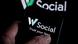 Логотип соцсети W Social на экране смартфона Логотип соцсети W Social на экране смартфона