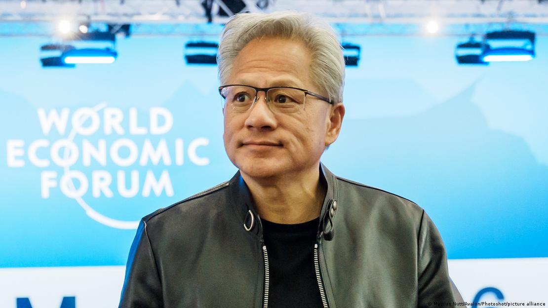 Jensen Huang, presidente de NVIDIA, durante el Foro Económico Mundial en Davos. 