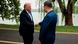 US President Donald Trump and China's President Xi Jinping shake hands in front of trees and a lake in the Zhongnanhai gardens. US President Donald Trump and China's President Xi Jinping shake hands in front of trees and a lake in the Zhongnanhai gardens.