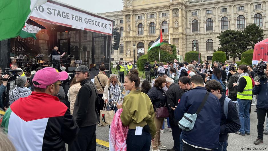 У Відні відбулися протести проти участі Ізраїлю в Євробаченні‑2026