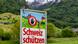 Cartaz da campanha "Não à Suíça de dez milhões" mostra paisagem alpina e a frase "Proteja a Suíça".