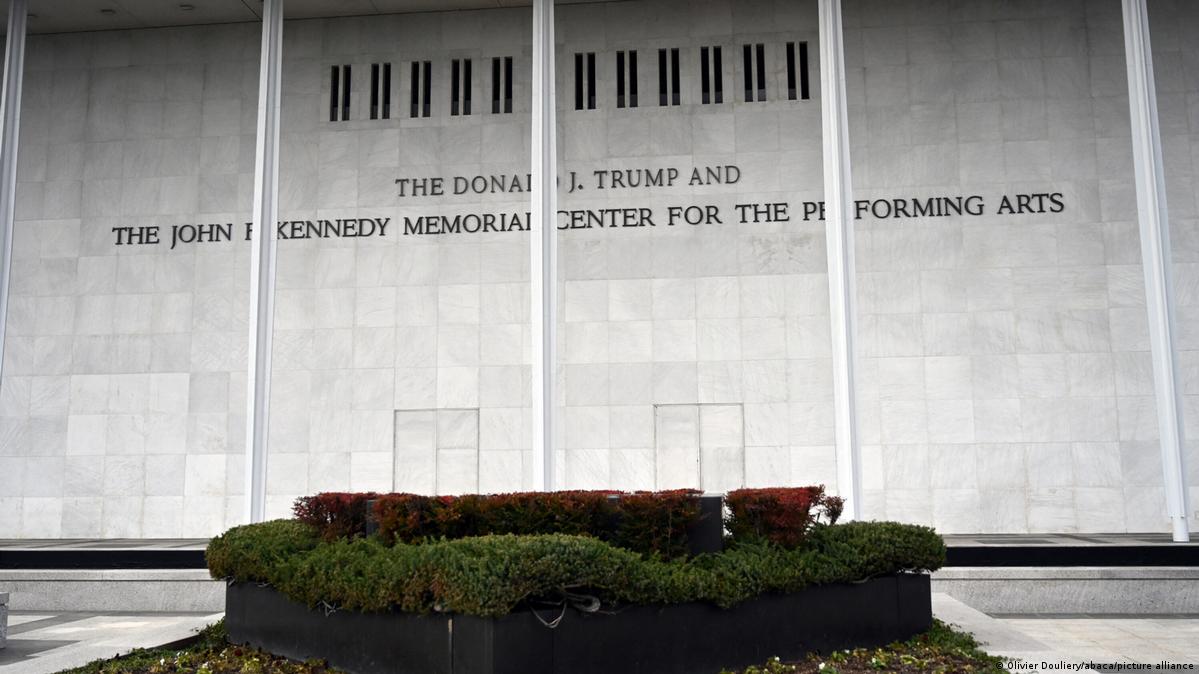 Kennedy Center for the Performing Arts with Donald Trump's name