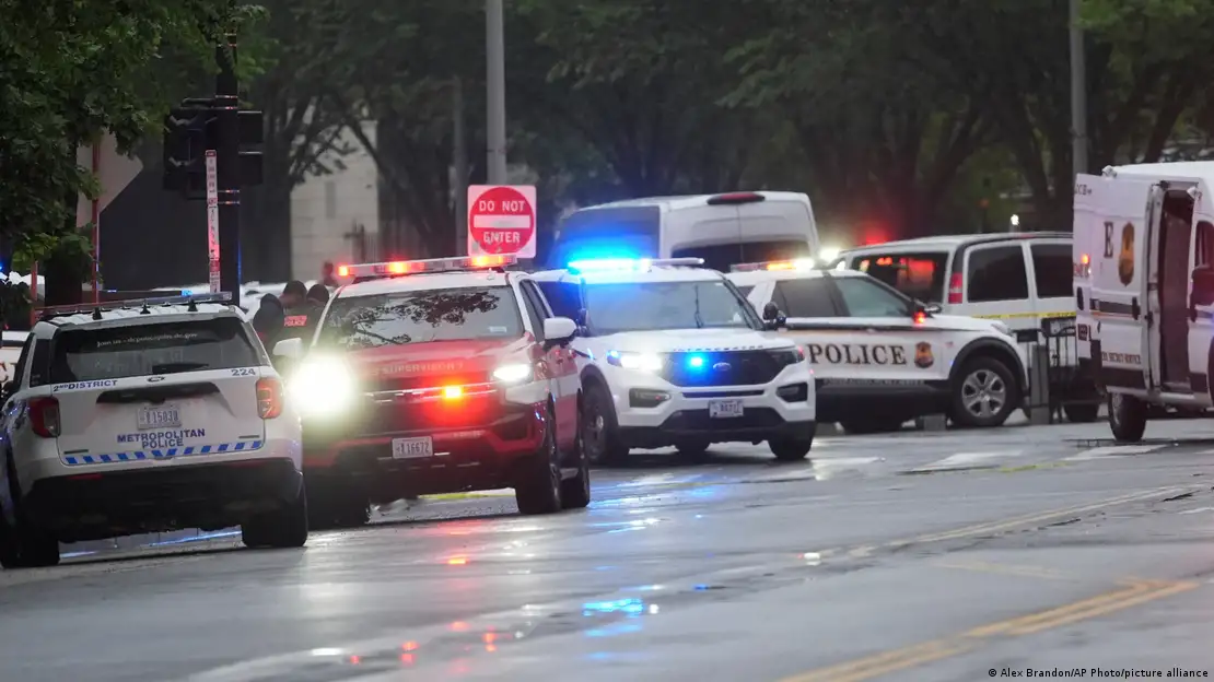 Police block streets around the White House, Saturday, May 23, 2026, in Washington, DC