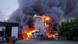Building in Kyiv on fire following a Russian missile strike Building in Kyiv on fire following a Russian missile strike