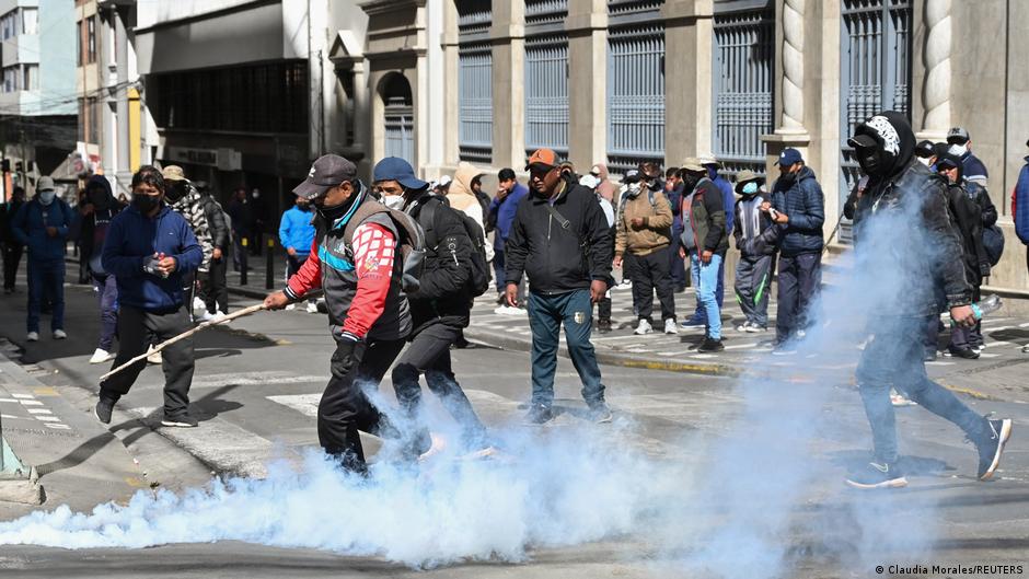 Nueva jornada de protestas en Bolivia termina en choques