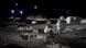Representación artística de la futura base lunar permanente de la NASA cerca del polo sur, con astronautas, hábitats, róveres y sistemas de energía. Representación artística de la futura base lunar permanente de la NASA cerca del polo sur, con astronautas, hábitats, róveres y sistemas de energía.