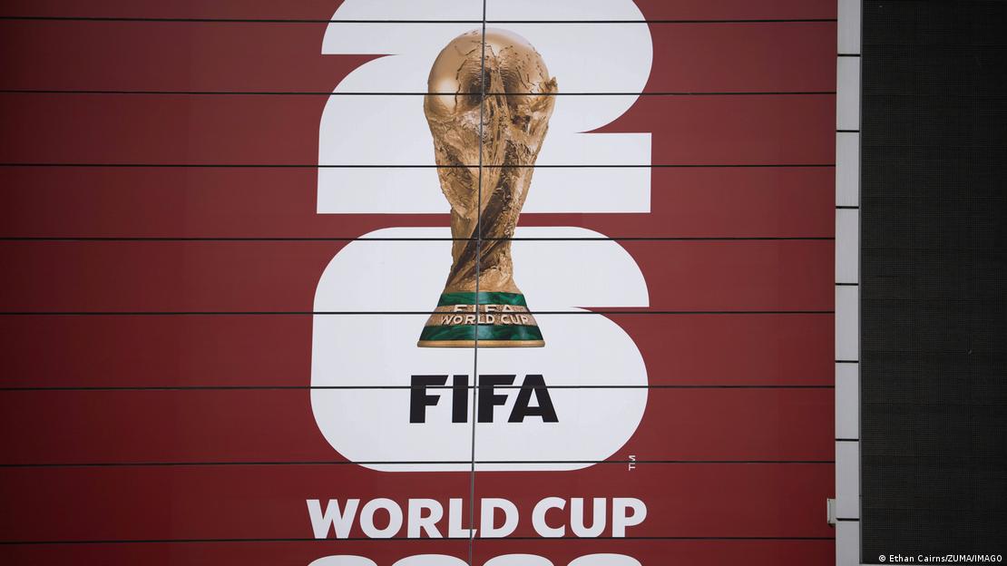  FIFA World Cup 2026 logo is pictured on the side of B.C. Place in Vancouver,