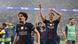 Paris St Germain's Vitinha, Fabian Ruiz and Joao Neves celebrate after winning the UEFA Champions League Paris St Germain's Vitinha, Fabian Ruiz and Joao Neves celebrate after winning the UEFA Champions League