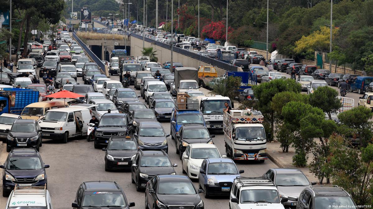 Thousands of people have fled the suburbs of Beirut following Israeli attacks Image: Mohamed Azakir/REUTERS