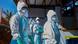 Persona sanitario con trajes protectores contra el ébola en República Democrática del Congo. Persona sanitario con trajes protectores contra el ébola en República Democrática del Congo.