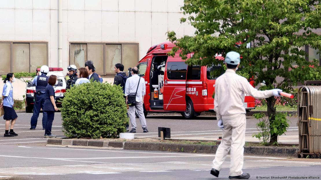 Atendimento após ataque de urso no Japão