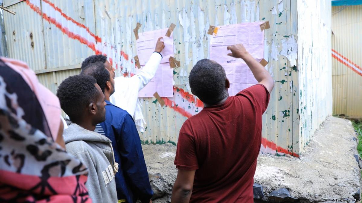 Preliminary results released in polling stations in Dessie, Amhara region. Ethiopia