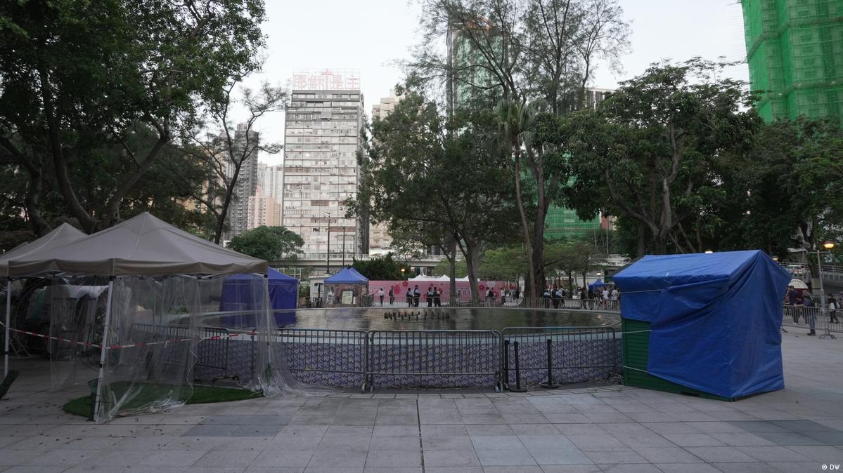 China Hongkong 2026 | Gedenken an Tiananmen-Massaker | Absperrung am Victoria Park 2020年后,维园烛光不再,香港也再难有公开纪念“六四”的自由。
