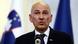 A man (Janez Jansa) speaks to the press. Behind him, out of focus, are the flags of Slovenia and the EU. Ljubljana, Slovenia, June 4, 2026 A man (Janez Jansa) speaks to the press. Behind him, out of focus, are the flags of Slovenia and the EU. Ljubljana, Slovenia, June 4, 2026