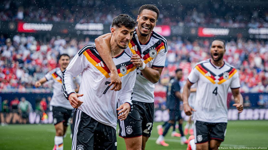 EE. UU. vs. Alemania: Kai Havertz celebra su gol.