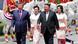 Xi Jinping y Kim Jong-un con sus esposas en la ceremonia de bienvenida a Xi en Pyonyang. (8.06.2026).