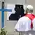 Pope Leo XIV prays to a cross made with wood from migrants' boats, at the dock of the Port of Arguineguin in Gran Canaria, Spain, June 11, 2026