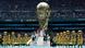 A large model of the World Cup trophy with performers around it dressed in gold at the Estadio Azteca, Mexico City, Mexico, during the opening ceremony of the FIFA World Cup. June 11, 2026. A large model of the World Cup trophy with performers around it dressed in gold at the Estadio Azteca, Mexico City, Mexico, during the opening ceremony of the FIFA World Cup. June 11, 2026.