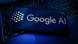 A Google AI logo is seen displayed on a smartphone on the top of a laptop A Google AI logo is seen displayed on a smartphone on the top of a laptop