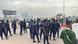 A dozen police officers are seen intervening in central Kinshasa during protests against plans to change the DRC constitution A dozen police officers are seen intervening in central Kinshasa during protests against plans to change the DRC constitution