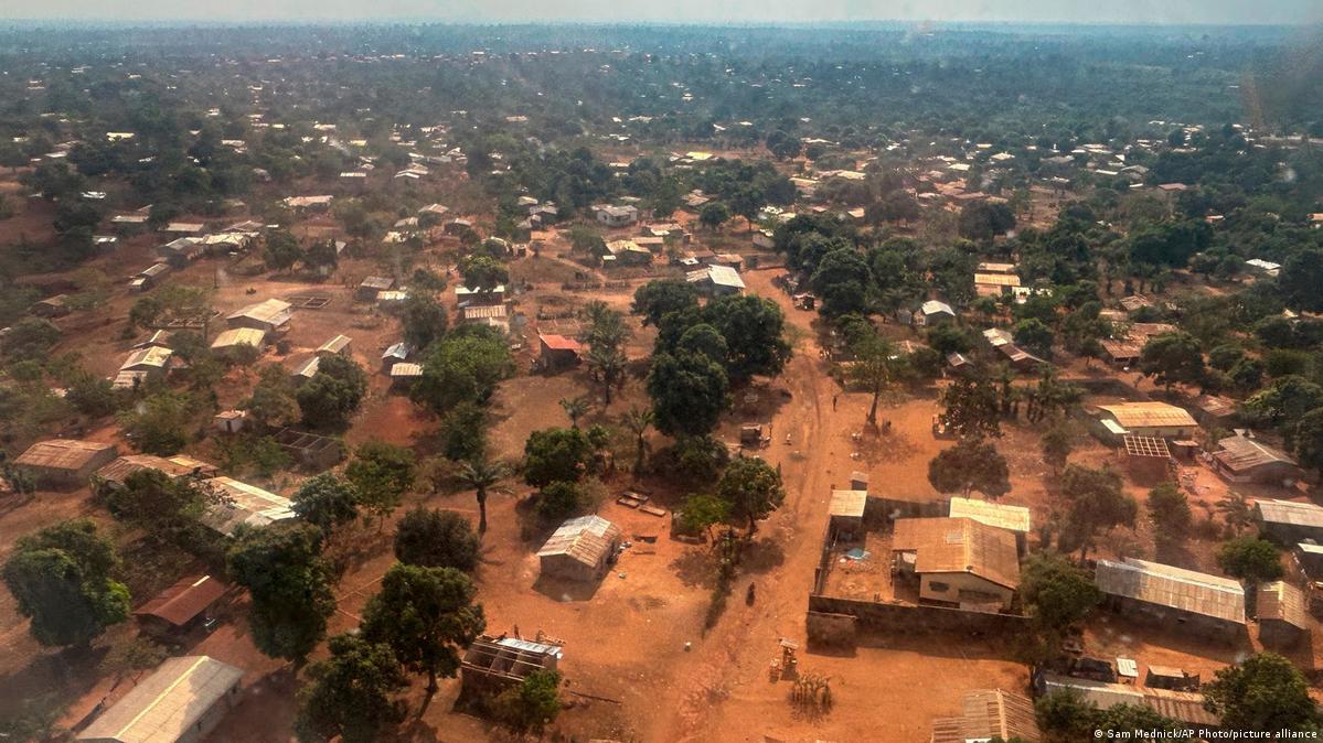 An arial view of Bangui, Central African Republic