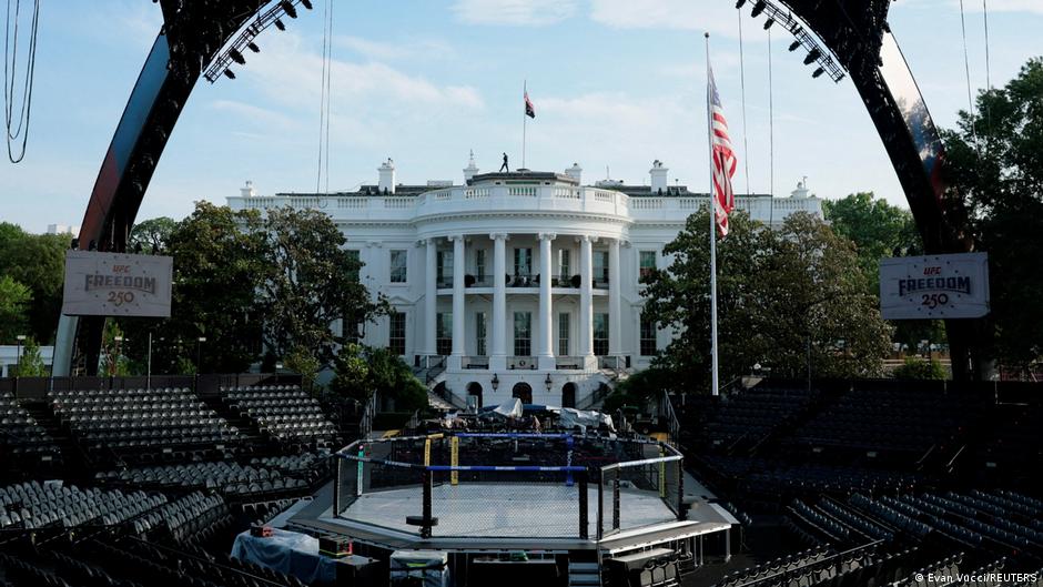Trump hosts White House cage fights to mark 80th birthday