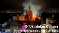 Russia strikes leave historic Kyiv cathedral in flames