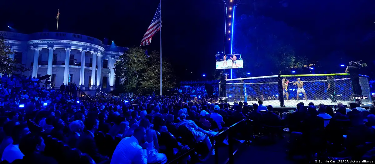 Trump hosts White House cage fights to mark 80th birthday
