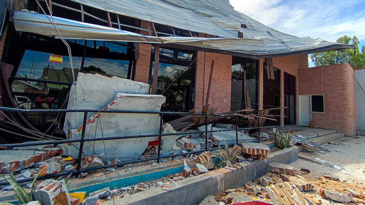 Damaged building in Palu from the earthquake on June 16, 2026