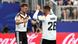 Joshua Kimmich (l.) und Deniz Undav (r.) bejubeln das 6:1 gegen Curacao. Kimmich ballt die Fäuste und Undav hebt bei Arme in die Höhe. Joshua Kimmich (l.) und Deniz Undav (r.) bejubeln das 6:1 gegen Curacao. Kimmich ballt die Fäuste und Undav hebt bei Arme in die Höhe.