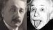 Retratos yuxtapuestos de Albert Einstein cuando era joven y, ya más mayor, en su famosa foto sacando la lengua. Retratos yuxtapuestos de Albert Einstein cuando era joven y, ya más mayor, en su famosa foto sacando la lengua.