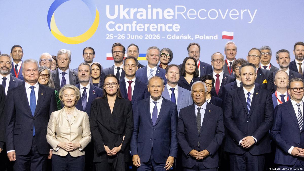 Despite historical tensions between Poland and Ukraine, European leaders displayed a united front in Gdansk Image: Lukasz Glowala/REUTERS