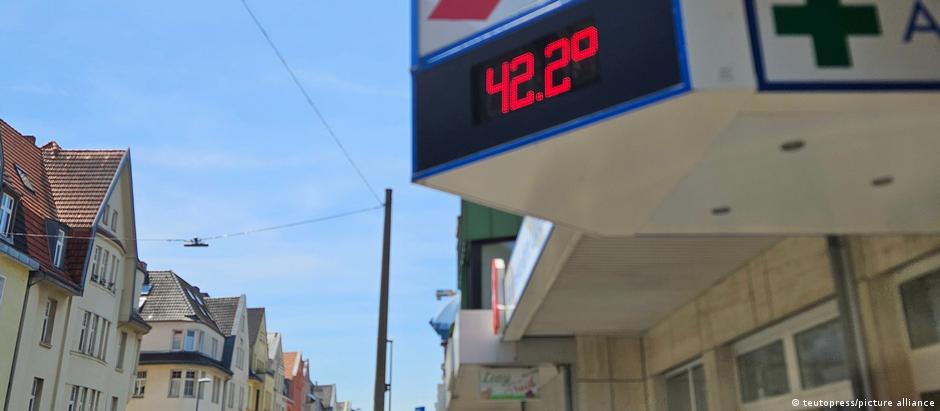 Termômetros passaram dos 40ºC na Alemanha durante a onda de calor no final de junho
