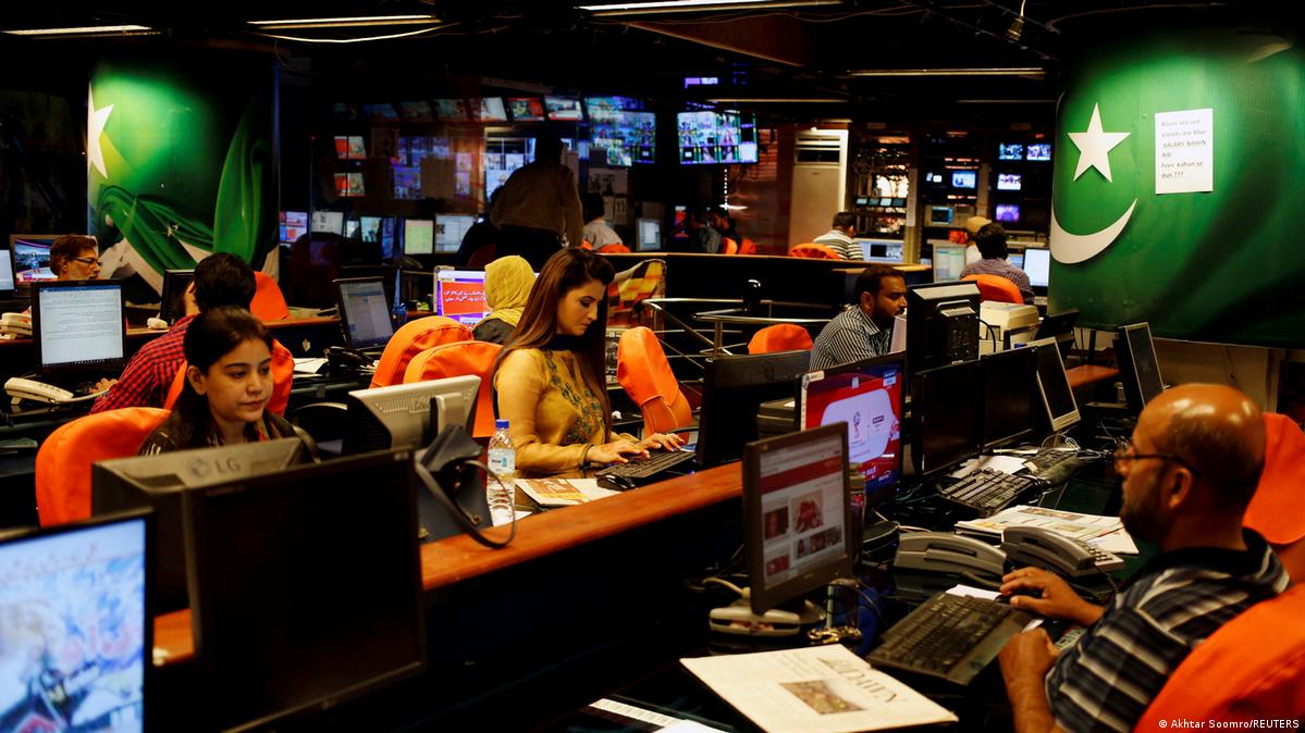 Geo News is a major TV news channel based in the southern Pakistani metropolis of Karachi Image: Akhtar Soomro/REUTERS