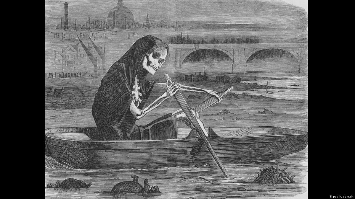 Death claims its victims during the 'Great Stink' Image: public domain