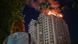 Uno de los edificios residenciales de Kiev alcanzados por el bombardeo ruso. Uno de los edificios residenciales de Kiev alcanzados por el bombardeo ruso.
