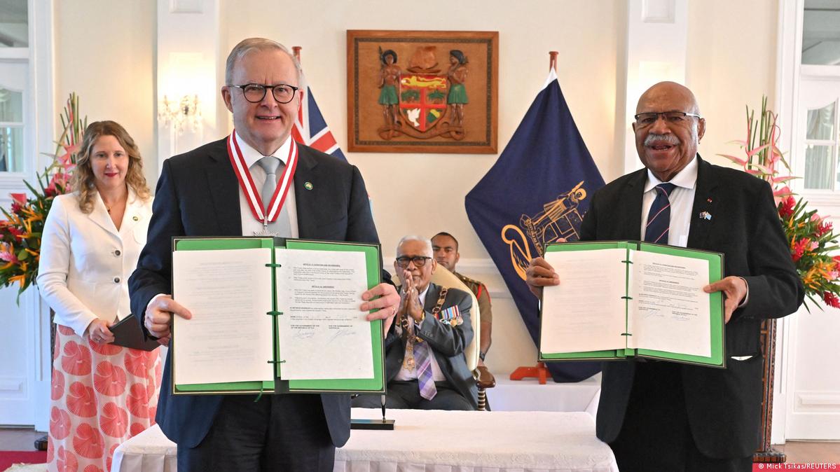 Avstraliyanın Fiji ilə razılaşması ABŞ, Yeni Zelandiya və Papua Yeni Qvineya ilə müdafiə sazişlərini artırır Şəkil: Mick Tsikas/REUTERS
