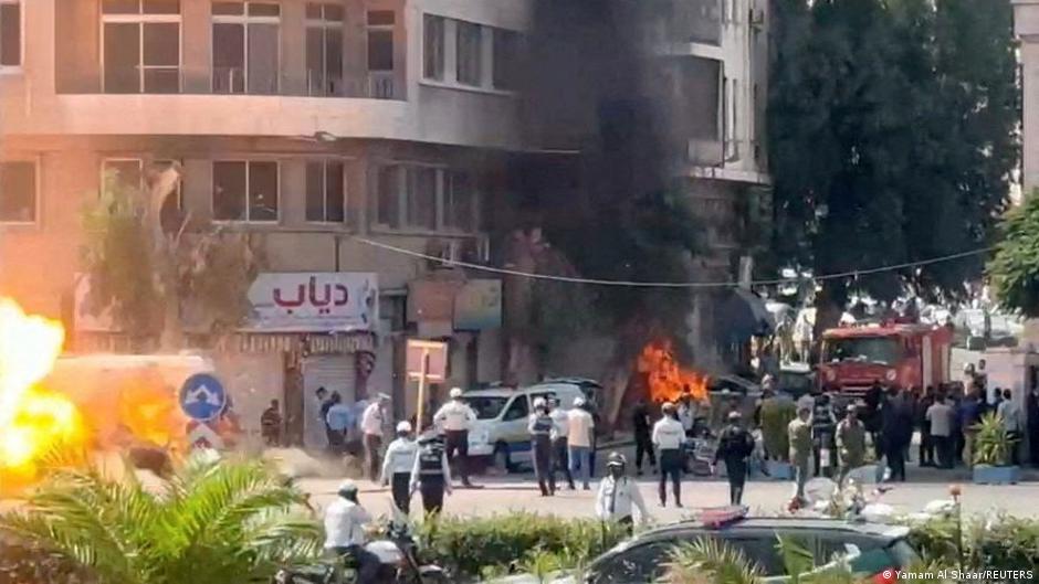 Syria: 18 injured in Damascus blasts during Macron visit