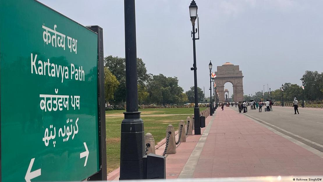 Indien Neu-Delhi | Straßenschilder in Delhi | Kartavya Path (ehemals Rajpath) Indien Neu-Delhi | Straßenschilder in Delhi | Kartavya Path (ehemals Rajpath)