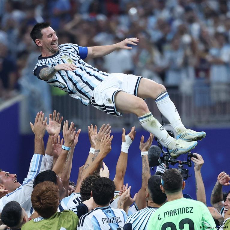Thumbnail for Messi retirement hint highlights football era nearing an end