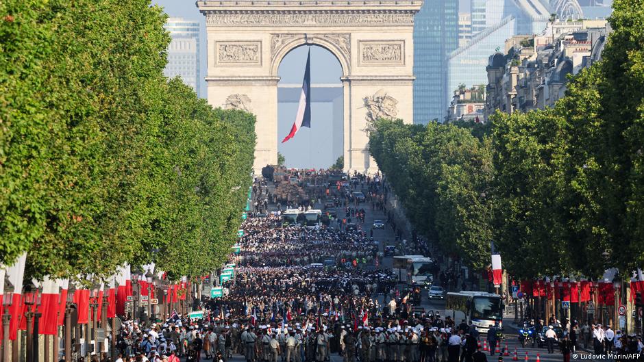 France marks Bastille Day with European troops parade in show of support for Ukraine
