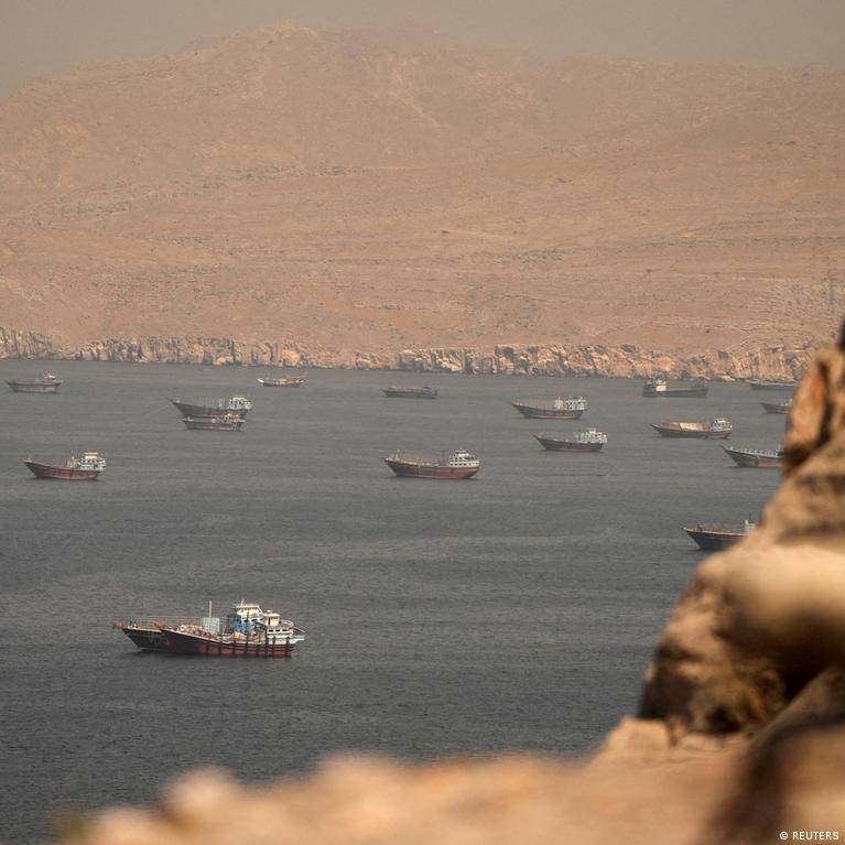 Iran and US exchange conflicting claims over control of Strait of Hormuz as shipping traffic remains severely depressed