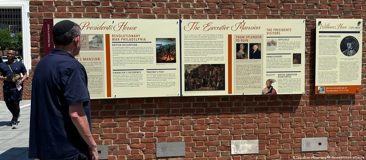 Trump administration replaces Philadelphia slavery memorial