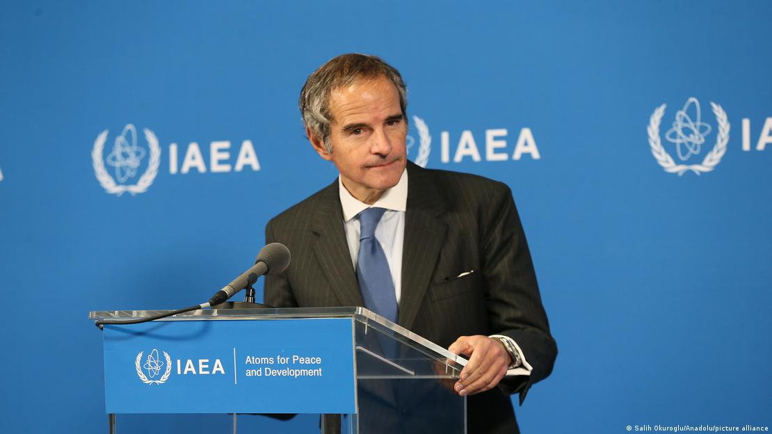 Rafael Grossi en una conferencia de prensa.