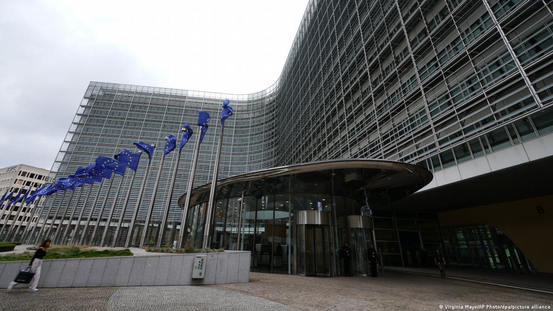 Fachada de la sede de la Unión Europea en Bruselas.