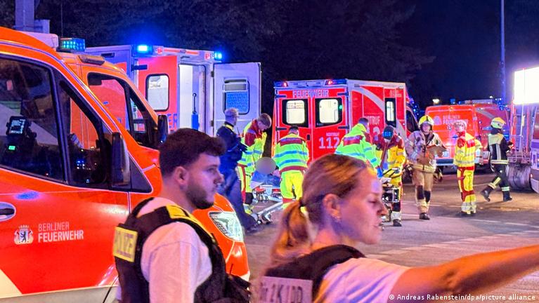 Several hurt in van ramming at Berlin Pride parade; Germany launches manhunt for suspect