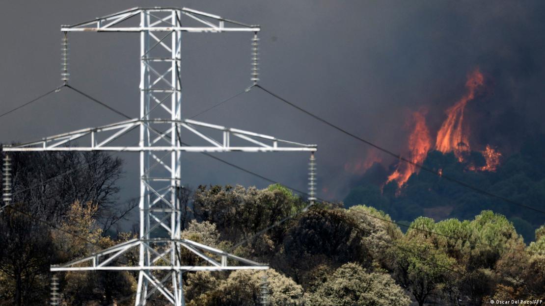 Waldbrand westlich von Madrid
