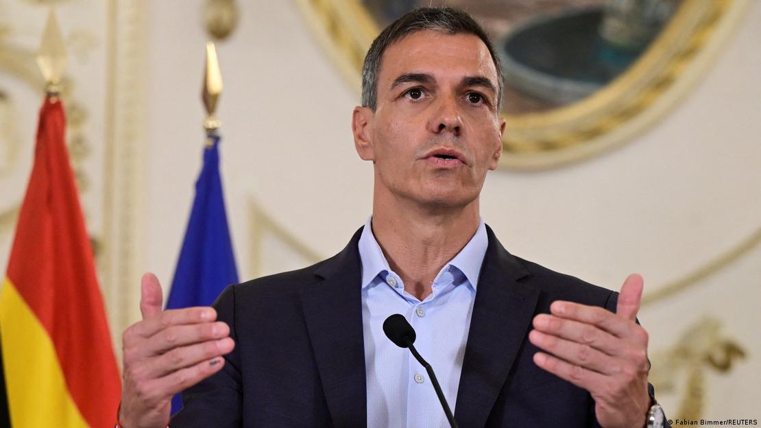 Ο Πέδρο Σάντσεθ σε δηλώσεις του στη Μαδρίτη, την Παρασκευή Ο Πέδρο Σάντσεθ σε δηλώσεις του στη Μαδρίτη, την Παρασκευή