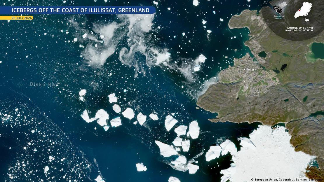 Imagen satelital de Copernicus.