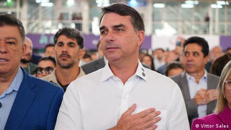 O senador Flávio Bolsonaro O senador Flávio Bolsonaro